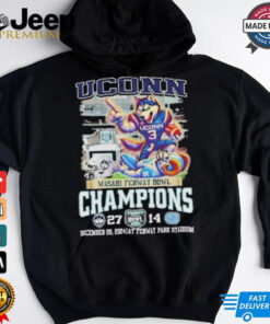 Uconn Huskies Mascot Wasabi Fenway Bowl Champions Shirt