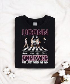 Uconn Huskies Men’s Basketball Abbey Road Forever Not Just When We Win Signatures Shirt