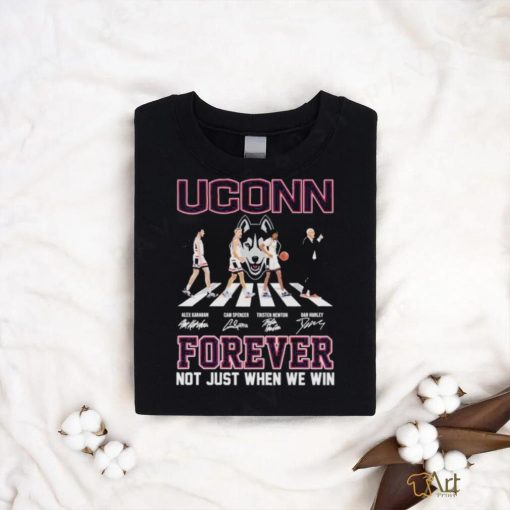 Uconn Huskies Men’s Basketball Abbey Road Forever Not Just When We Win Signatures Shirt