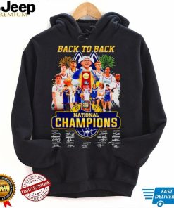 Uconn Huskies men’s basketball 2024 back to back national champions signatures shirt