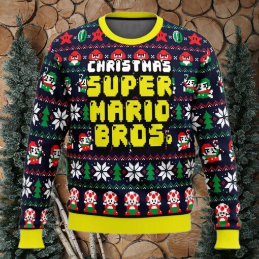 Ugly Christmas Sweater   Christmas Mario Bros.