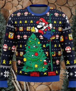 Ugly Christmas Sweater It’s a Tree Mario Bros.