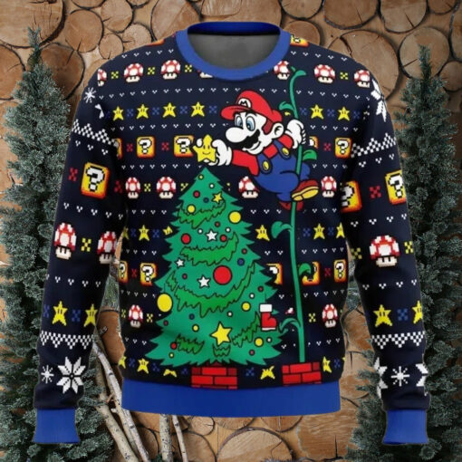 Ugly Christmas Sweater   It’s a Tree Mario Bros.