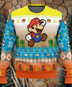 Ugly Christmas Sweater   Mario Adventure of Mario Bros