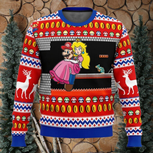 Ugly Christmas Sweater   Mario Bros Bowser’s Castle