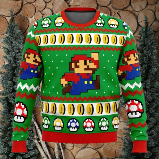 Ugly Christmas Sweater   Mario Bros Jump