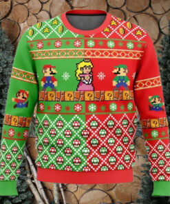 Ugly Christmas Sweater Mario Bros Ugly