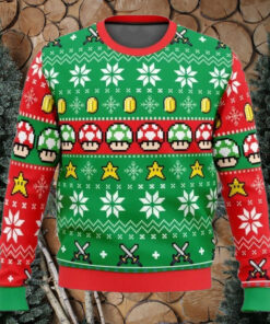 Ugly Christmas Sweater Mario Bros