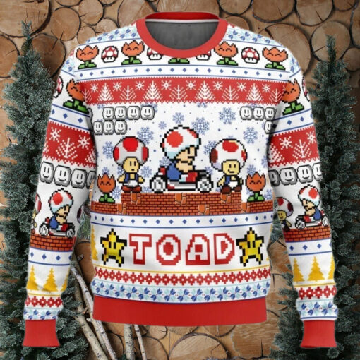 Ugly Christmas Sweater   Toad Mario Bros