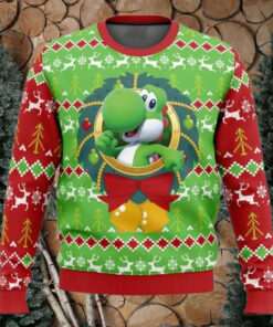 Ugly Christmas Sweater Yoshi Mario Bros