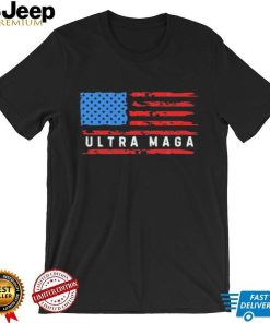 Ultra MAGA American Flag 2024 Republican Pro Trump T Shirt