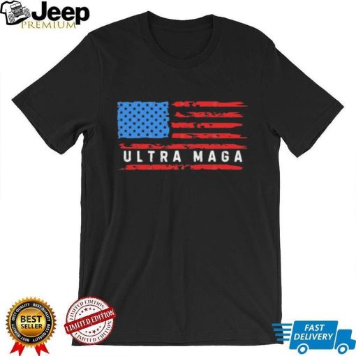 Ultra MAGA American Flag 2024 Republican Pro Trump T Shirt