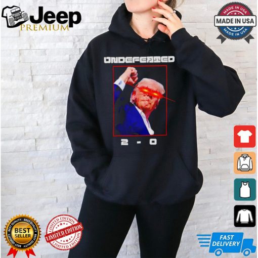 Undefeated 2 0 Donald Trump Failed Assassination shirt