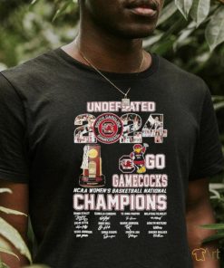 Undefeated 2024 Go Gamecocks Mascot NCAA Women’s Basketball National Champion Shirt