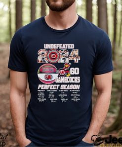 Undefeated 2024 go Gamecocks perfect season signatures shirt