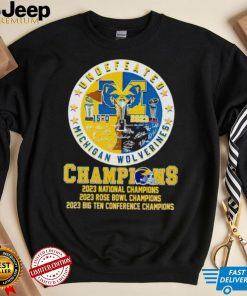 Undefeated Michigan Wolverines Champions 15 0 2023 signatures shirt