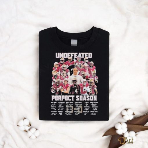 Undefeated Warriors Undefeated Perfect Season Gave Members’ Autographs To Fans shirt