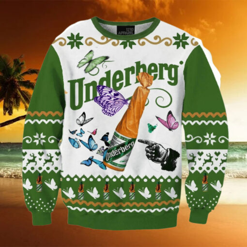 Underberg Natural Herb Bitters Ugly Christmas Sweater, Gift for Christmas Holiday