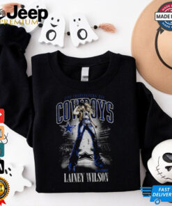 Unisex Dallas Cowboys Black Lainey Wilson Thanksgiving Halftime Call A Cowboy T Shirt