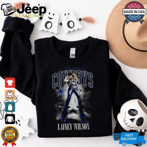 Unisex Dallas Cowboys Black Lainey Wilson Thanksgiving Halftime Call A Cowboy T Shirt