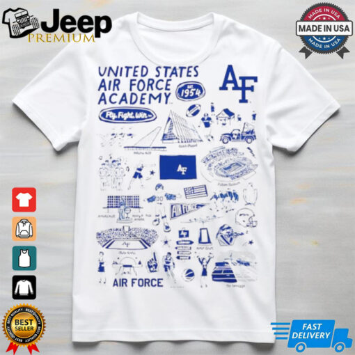 United State Air Force Falcons Vive La Fete Impressions Artwork Est 1954 logo shirt