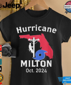 United State Hurricane Milton Lineman Oct 2024 Graphic t shirt