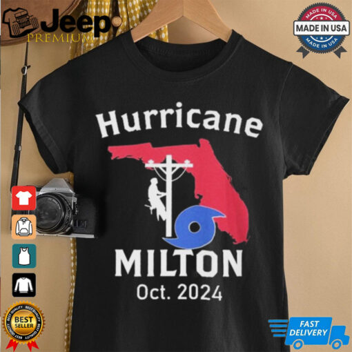 United State Hurricane Milton Lineman Oct 2024 Graphic t shirt