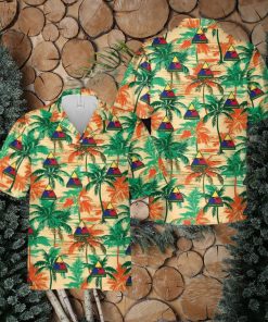 United States Army Armor School Hawaiian Shirt Tropical Summer