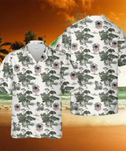 United States Retired CPO Skull Crossbones Chief Petty Officer with Distressed American Flag Hawaiian Shirt