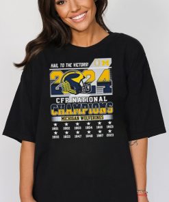 University Of Michigan Hail To The Victors CFP National Champions 2024 Shirt