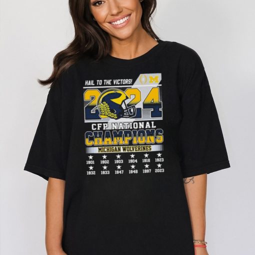 University Of Michigan Hail To The Victors CFP National Champions 2024 Shirt