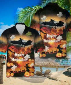 Us Air Force F 35 Happy Halloween Hawaiian Shirt