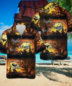 Us Air Force Lockheed C 130 Hercules Halloween Hawaiian Shirt