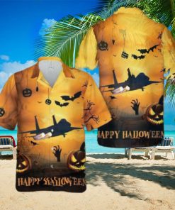 Us Air Force Massachusetts National Guard 104th Fighter Wing F 15 Halloween Hawaiian Shirt