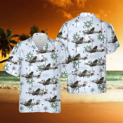 Us Air Force North American B 25j Mitchell Panchito Personal Style Button Down Hawaiian Shirt