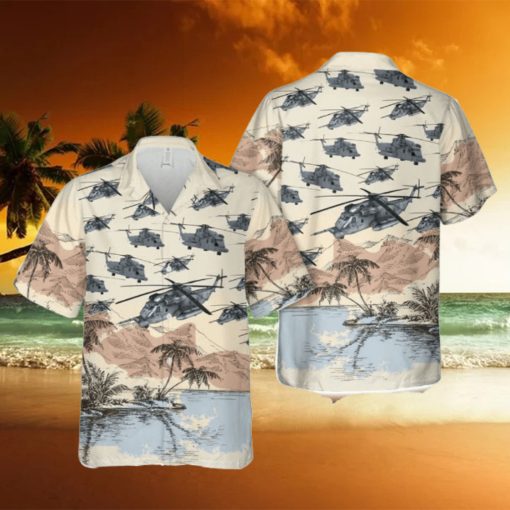 Us Air Force Sikorsky Mh 53 Pave Low Button Down Hawaiian Shirt_5114