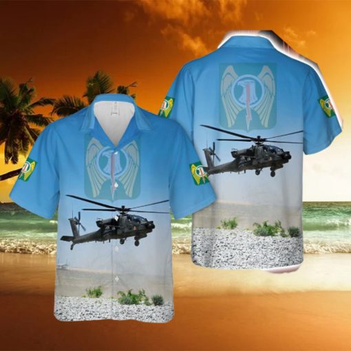 Us Army 1 501st Attack Reconnaissance Battalion Iron Dragons Ah 64e Apache Personal Style Button Down Hawaiian Shirt