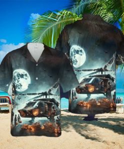 Us Army Helicopter Halloween Hawaiian Shirt