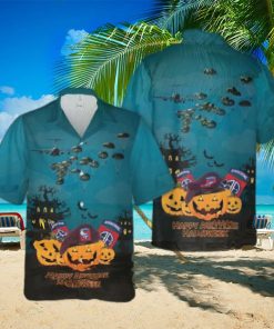 Us Army Paratroopers With The 82nd Airborne Division Parachute Halloween Hawaiian Shirts