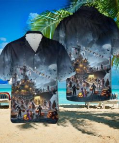 Us Navy Ships Halloween Hawaiian Shirt