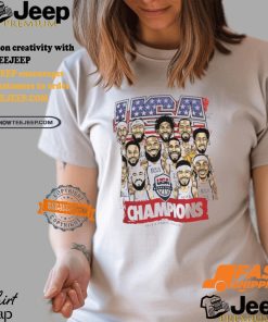 Usa Men’s Basketball 2024 Summer Olympics Gold Medal Team Caricature T shirt