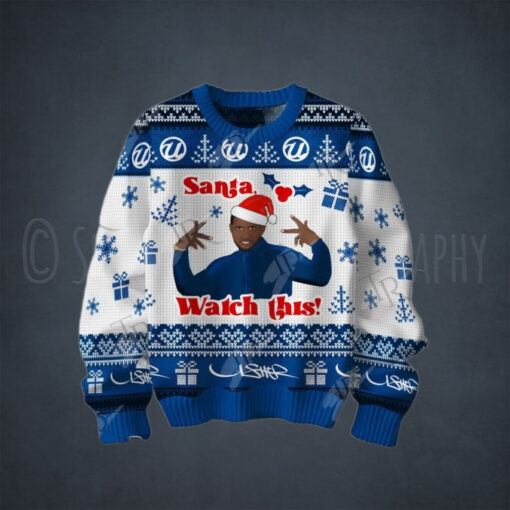 Usher Santa Watch This Christmas Sweater