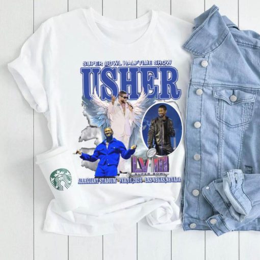 Usher Super Bowl 2024 Halftime Show Graphic Tee Music Concert Shirt