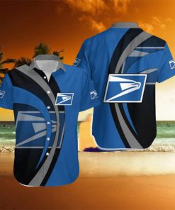 Usps Contemporary Logo AOP Hawaiian Shirt For Men And Women