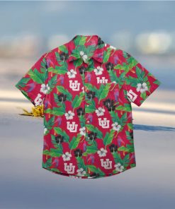 Utah Utes Floral Hawaiian Shirt