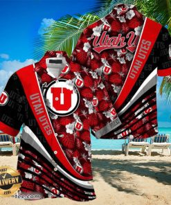 Utah Utes Summer Beach Hawaiian Shirt With Tropical Flower Pattern