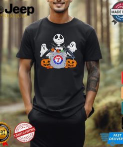 Texas Rangers Halloween Candy Spooky Jack Skellington shirt