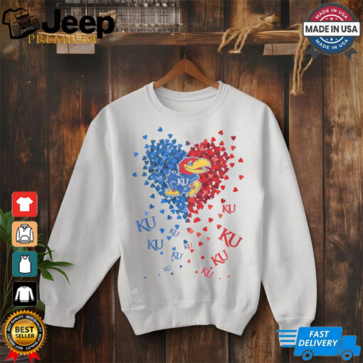 Kansas Jayhawks Heart Shirt