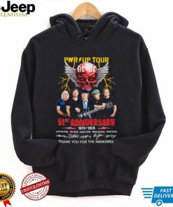 Pwr Up Tour ACDC 51st anniversary 1973 2024 thank you for the memories shirt