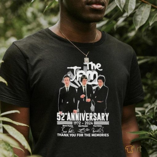 The Jam 52nd Anniversary 1972 2024 Thank You For The Memories T Shirt